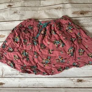 Mini Boden pink floral skirt vguc 9/10